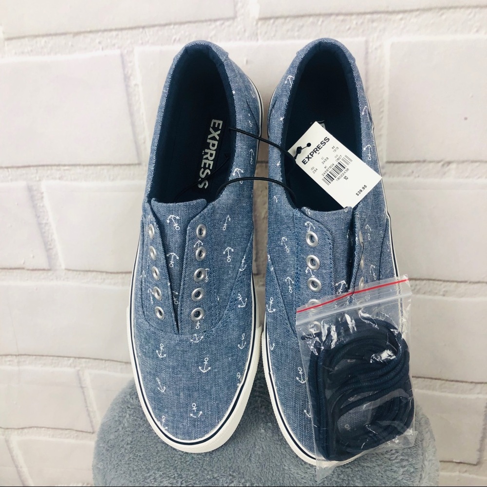 Express canvas sneakers chambray with anchor motif - Picture 3 of 7